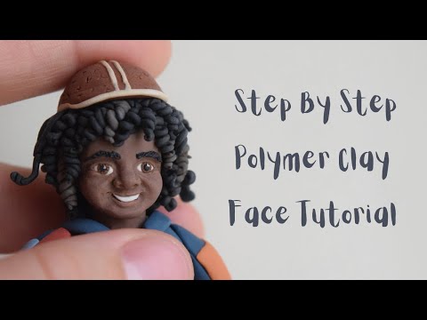 How-to-Sculpt a Mini Face out of Polymer Clay!