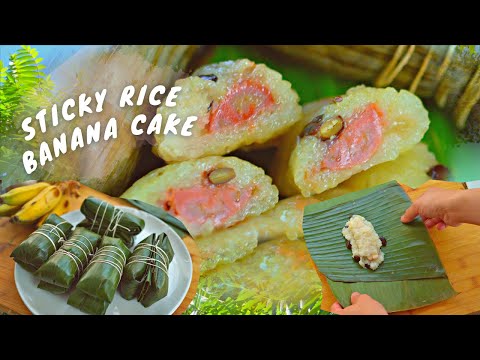 COCONUT STICKY RICE WITH BANANA | KHAO TOM MUT SAI GLUAY