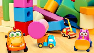 Esconde-esconde com os carrinhos Mocas! Desenhos animados em português. Desenho animado infantil
