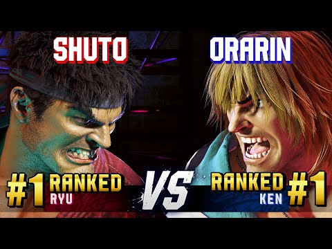 SF6 ▰ SHUTO (#1 Ranked Ryu) vs ORARIN (#1 Ranked Ken) ▰ High Level Gameplay