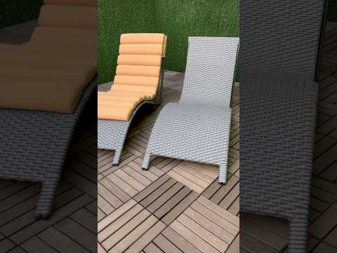 Шезлонг з ротангу Хвиля сірий #лежак #ротанг #шезлонг