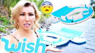 I TRIED A GIANT FLOAT FROM WISH!!! **Total Disaster Left Stranded**