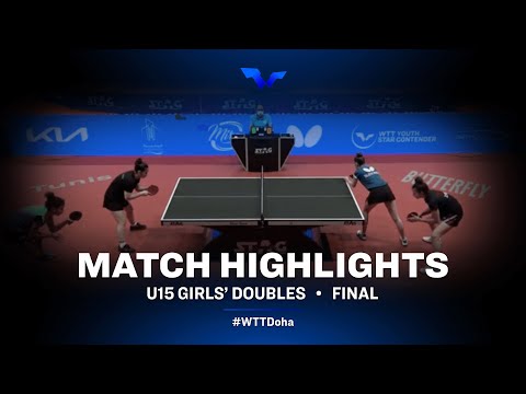 Matilde Pinto/Anna H/ vs Zrinka Rebic/Dominika W/ | WTT Youth Star Contender Tunis (U15 GD Finals)