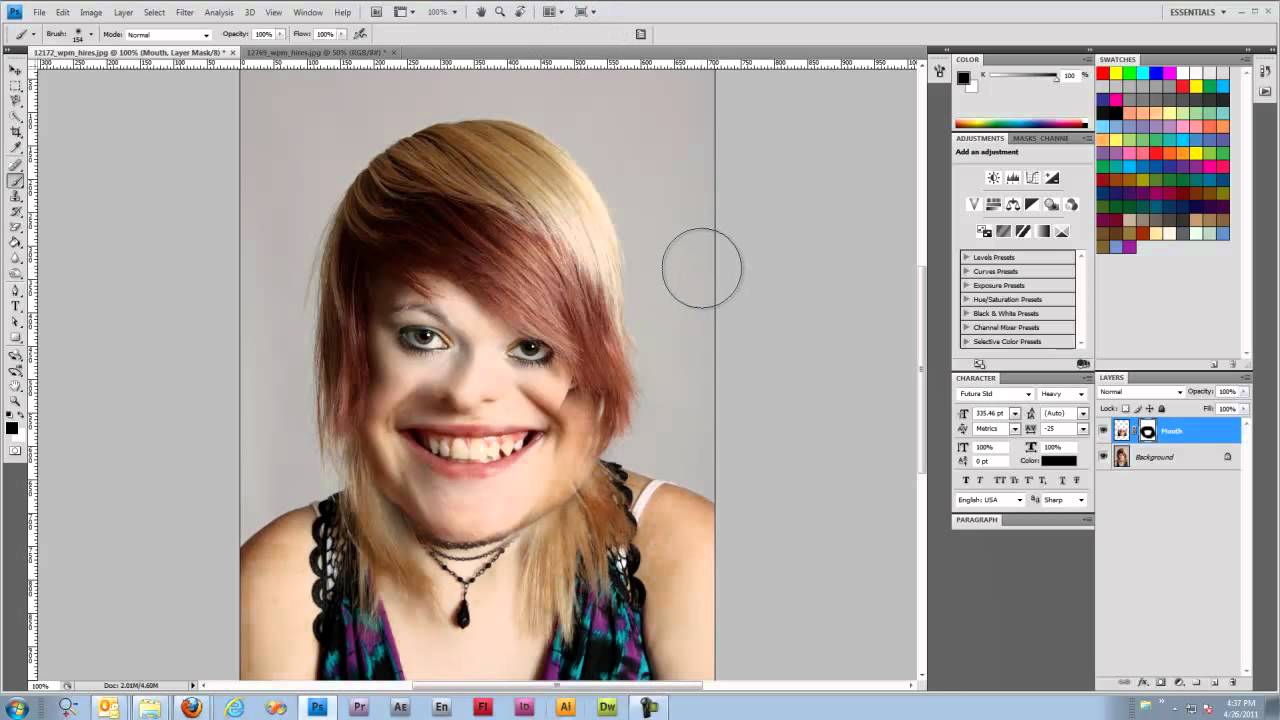 Layer Masks and Photo Manipulation in Photoshop - video 4