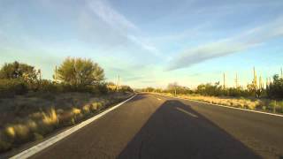 preview picture of video 'Ajo east to Santa Rosa, Arizona, 21 February 2015, Rear View, Tohono O'odham Nation'
