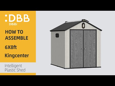 DBB DiBiBi Intelligent Plastic Shed 6x8ft Assembly video（second version）