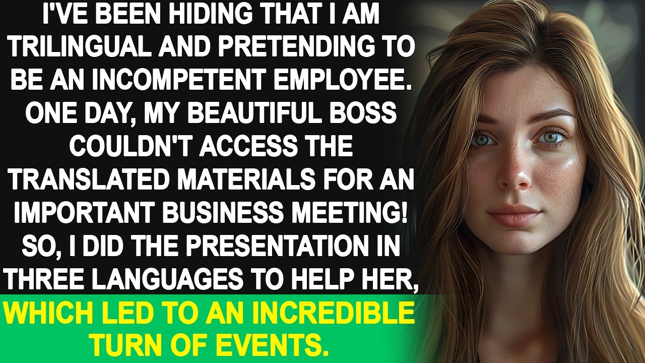 I saved my beautiful boss by using 3 languages in an important meeting. As a result...
