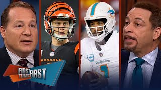 Bengals “built to beat” the Chiefs, Can the Dolphins get over the hump? | NFL | FIRST THINGS FIRST