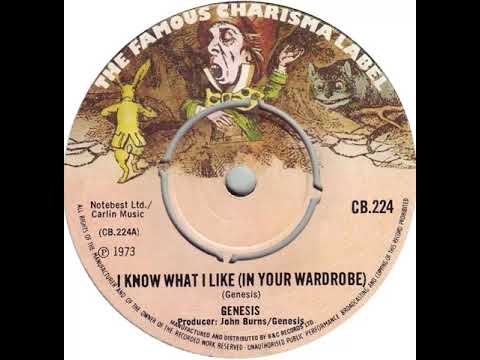 UK New Entry 1974 (73) Genesis - I Know What I Like (In Your Wardrobe)
