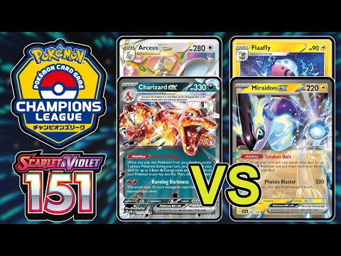 DAY 1 ROUND 6:  Charizard ex/Arceus vs Miraidon ex/Flaaffy - 151 Format / Champions League Yokohama