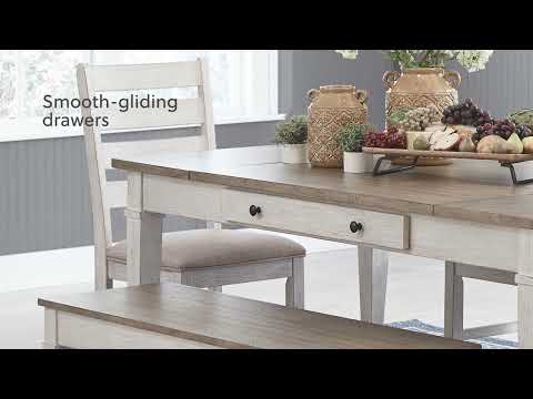 Skempton Counter Height Dining Table With Built-In Wine Rack And Shelves |  Ashley