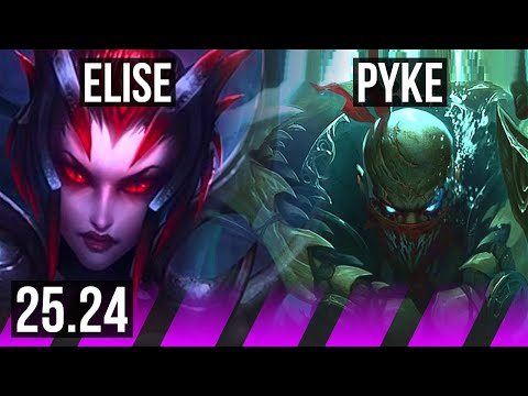 ELISE & Jinx vs PYKE & Kai'Sa (SUP) | KR Master | 25.24
