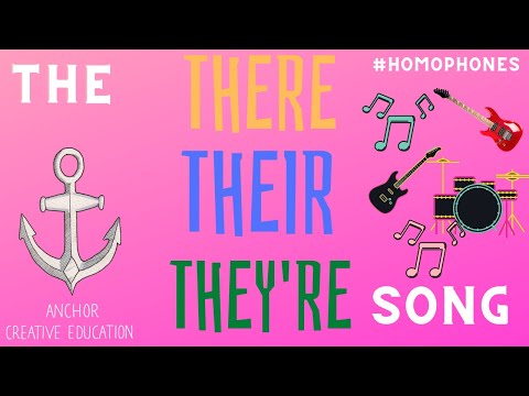 The There,  Their & They're Homophones Song