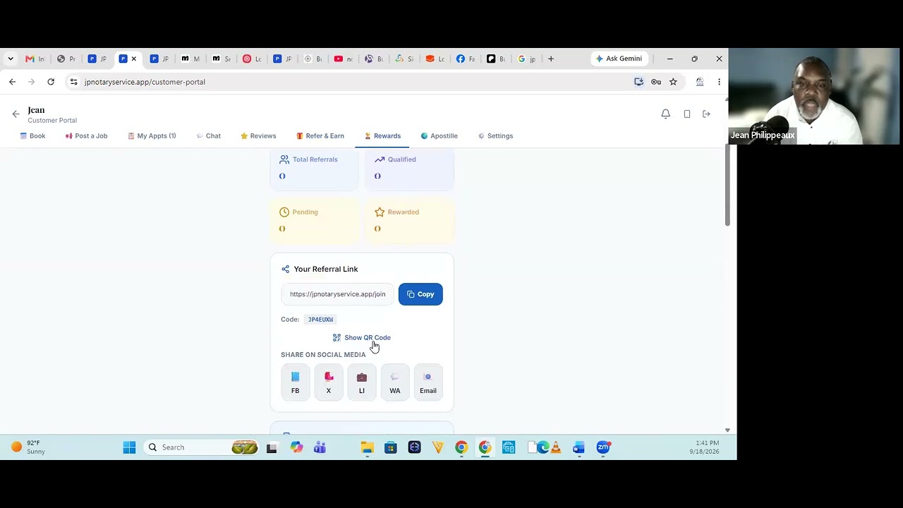 JP Notary Services platform overview