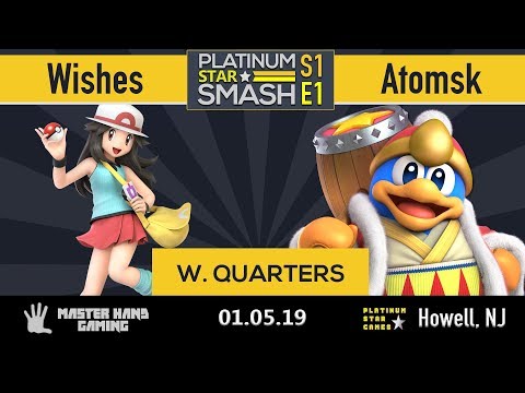 Platinum Star Smash S1E1 - Wishes (Pokemon Trainer) vs Atomsk (DDD, Wii Fit) - W Quarterfinals