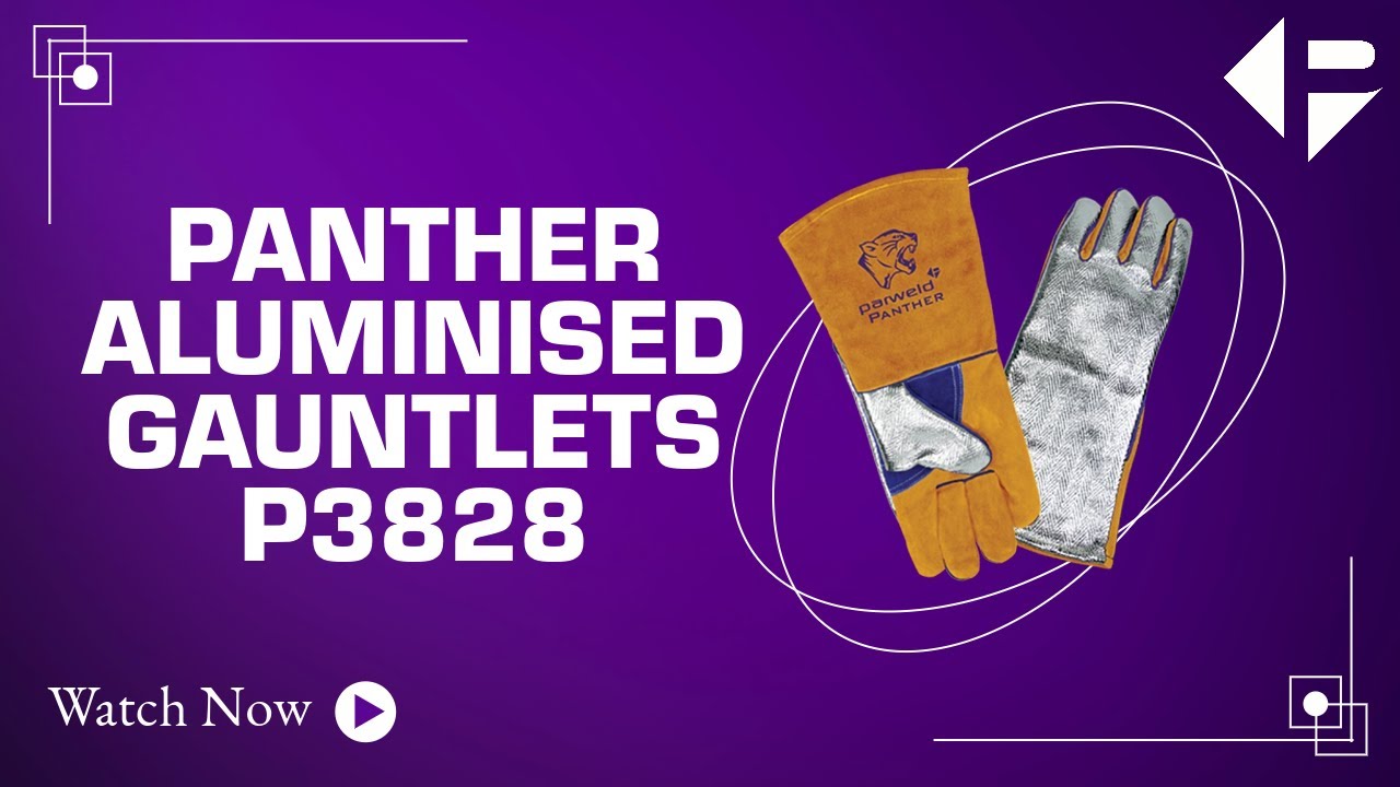 P3828 - Panther Aluminised Gauntlets