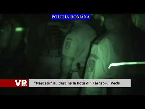 Mascații au descins la hoții din Târgșorul Vechi