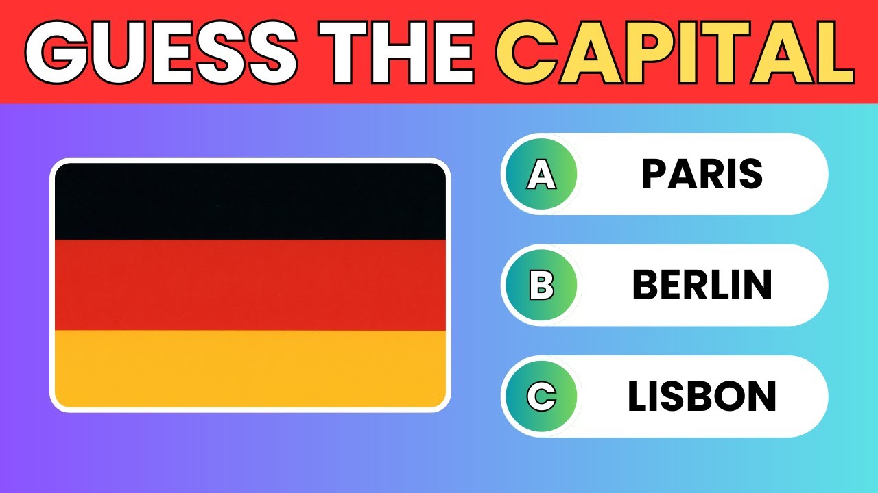 Guess The Capital City Of The Country | Capital City Quiz