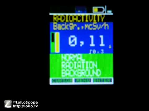 london radiation at 01.30 gmt 8 febuary 2012