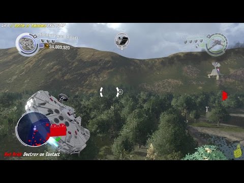 Lego Star Wars The Force Awakens: 6 / Battle of Takodana FREE PLAY (All Minikits & Red Brick) - HTG