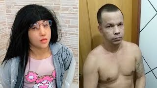 video: Brazil gang leader puts on silicone mask and wig in attempt to flee jail disguised as his daughter