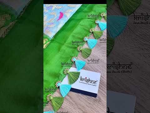 #gonde/#sareegonde /#kuchudesigns /#kuchu /#tassels /#saree gonde design