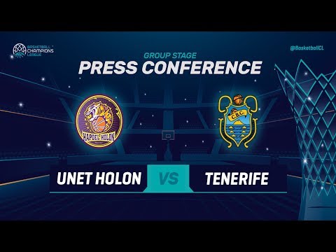 UNET Holon v Iberostar Tenerife - Press Conference - Basketball Champions League 2018-19