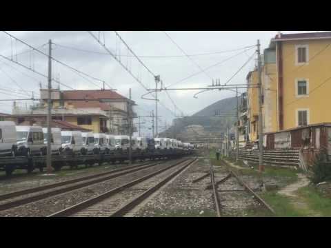 D345 IN MANOVRA CON LUNGO CONVOGLIO A PONTECAGNANO