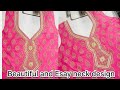Beautiful Gota Patti Neck Design Cutting And Stitching ️