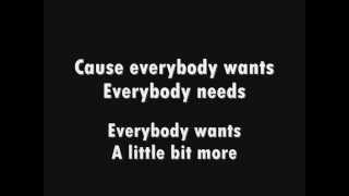 Three Days Grace - One Too Many (Lyrics)