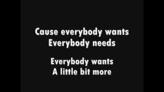 Three Days Grace - One Too Many (Lyrics)