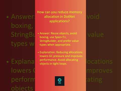 DotNet Interview Questions – Part 27 | Performance & Memory Optimization