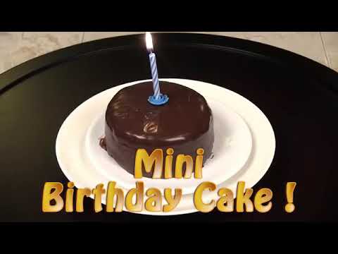 How to make a mini chocolate birthday cake