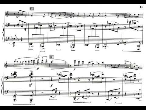 Robert Muczynski - Sonata for Alto Saxophone and Piano, Op. 29 (1979) [Score-Video]