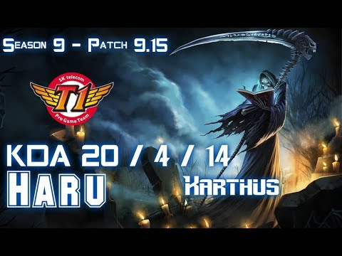 SKT T1 Haru KARTHUS vs TALIYAH Jungle - Patch 9.15 KR Ranked