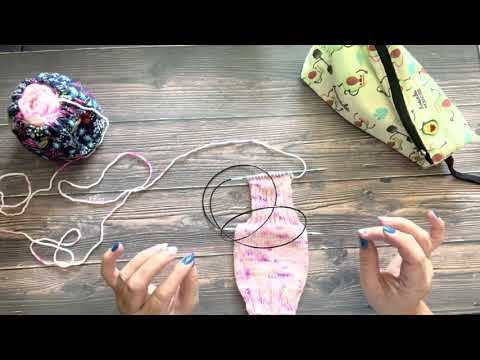 How to knit socks: arranging stitches for sock gusset decreases on magic loop