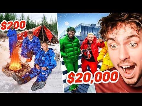 SIDEMEN $20,000 vs $200 WINTER HOLIDAY (Reaction)