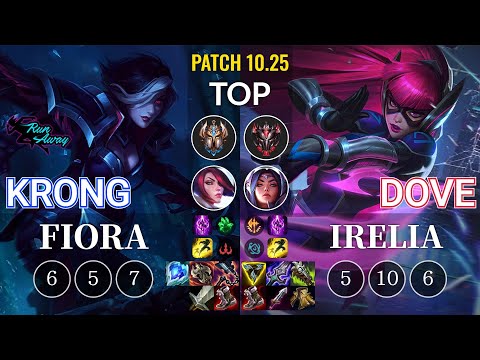 RNW KronG Fiora vs Dove Irelia Top - KR Patch 10.25