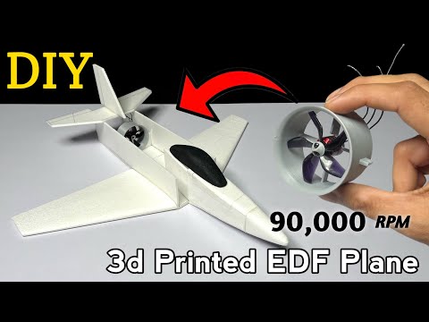 I Build RC Fighter Plane with 3d Printed EDF #aeroplane #3dprinting