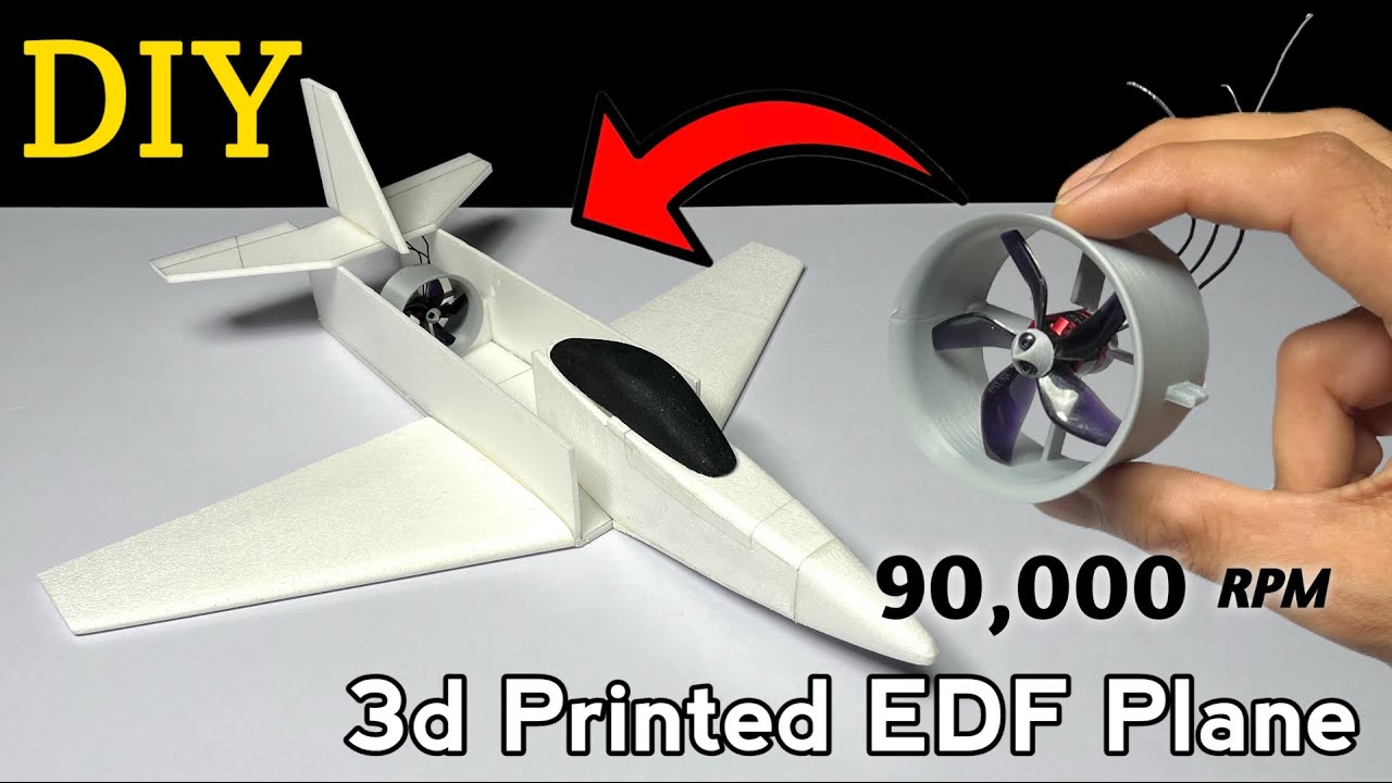 I Build RC Fighter Plane with 3d Printed EDF #aeroplane #3dprinting