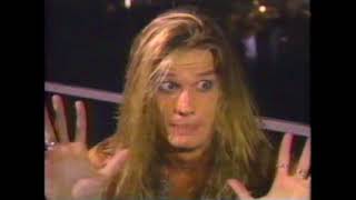 Classic Rock Footage: Skid Row Shoot &quot;Piece Of Me&quot; Music Video 1989