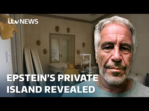 New images and videos of Jeffrey Epstein's private island released | ITV News