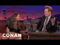 Elizabeth Olsen Teaches Conan Russian Curse Words CONAN On TBS