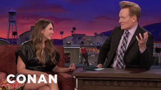 Elizabeth Olsen Teaches Conan Russian Curse Words  - CONAN on TBS