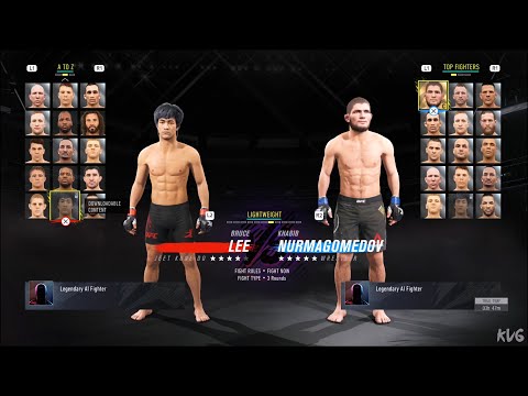 EA Sports UFC 4 - All Fighters | List (PS4 HD) [1080p60FPS]
