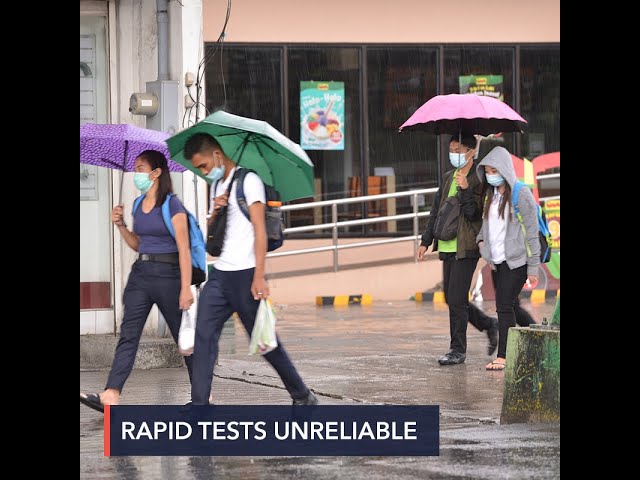 DOH stresses rapid tests not reliable for screening workers, stranded individuals