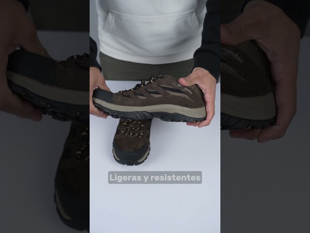 Vídeo relacionado con Columbia Crestwood, Zapatos para senderismo, Hombre, Shark Columbia Grey, 42.5 EU