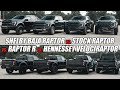 SHELBY BAJA RAPTOR Vs STOCK RAPTOR Vs RAPTOR R Vs HENNESSEY VELOCIRAPTOR