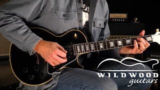 Video thumbnail for Gibson Custom Shop 1954 Les Paul Custom - VOS  •  SN: 43541 by Wildwood Guitars