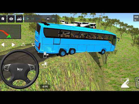 Euro Bus Driving Game 2024 Indonesia Bus Simulator Public Transportation Android Gameplay 861